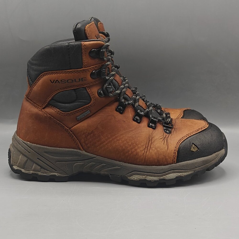 Vasque St Elias FG GTX 7145 M Women's Size 8M Hiking Boots Brown Lace Up Cap Toe